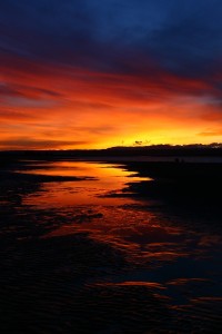 Sunset at Back Beach Tahunanui, Nelson